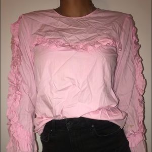 Rifles pink Zara blouse